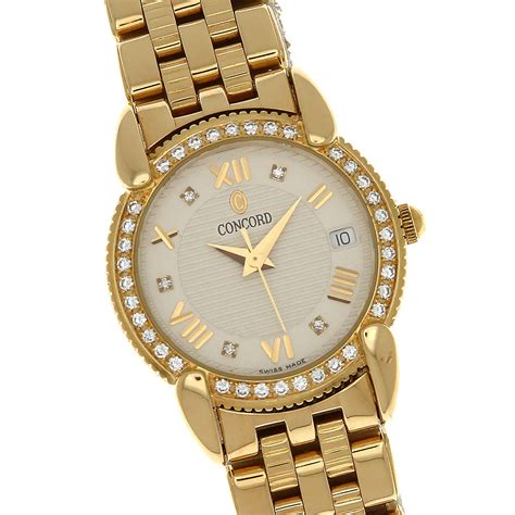 solid gold women's watch